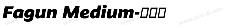 Fagun Medium字体转换